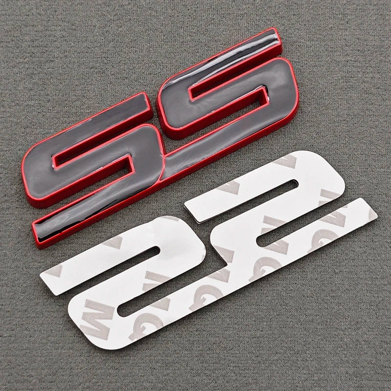3D Metal Logo SS Car Body Sticker Rear Trunk Badge Front Grille Emblem For Chevrolet SS Camaro Cruze Equinox Blazer Accessoeies