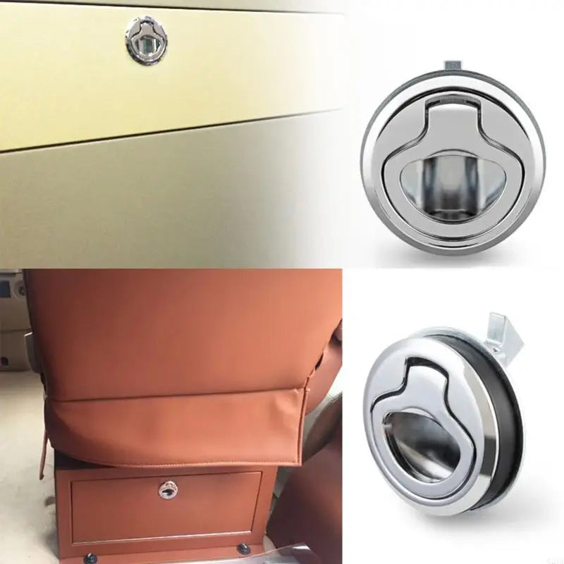 G2TA 61mm Diameter Flush Pull Slam for Latch Embedded Lift Handle for Latch for RV Mo