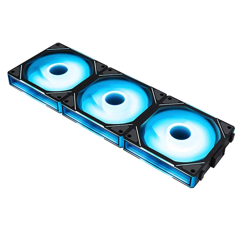 TEUCER JM-1 Computer Case Fan ARGB Mirror Cycle Light Effect 120mm 4Pin PWM PC Cooling Fan Low Noise Water Cooling Ventilador
