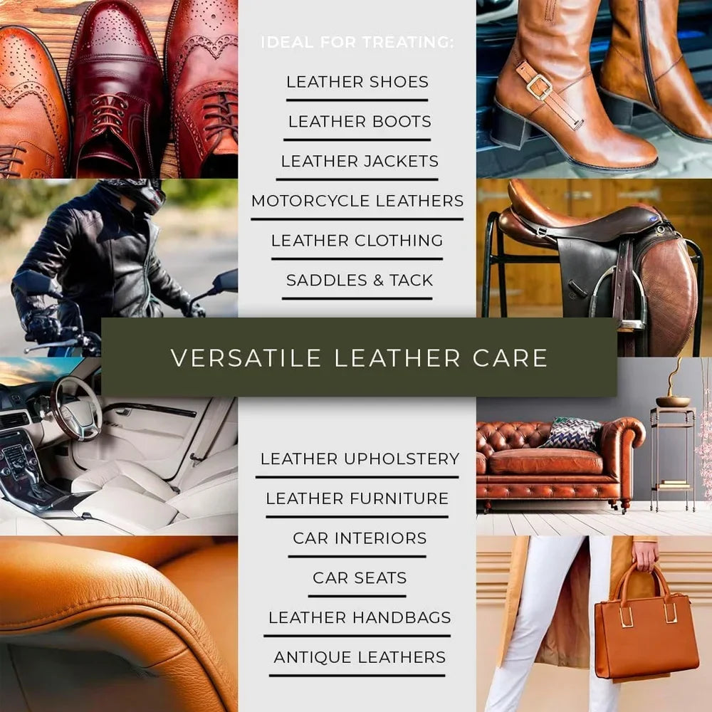 Natural Mink Oil Cream for Leather Shoes Bags Leather Care Cream Leather Maintenance Cream Leathercraft Accessories