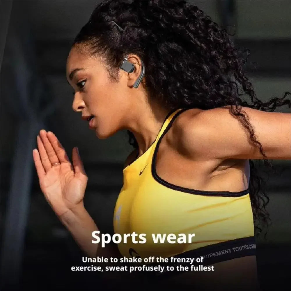 New Bluetooth 5.4 Wireless Bluetooth Headphones Earhook Design With Microphone Gaming Headset Noise Reduction Stereo Sound