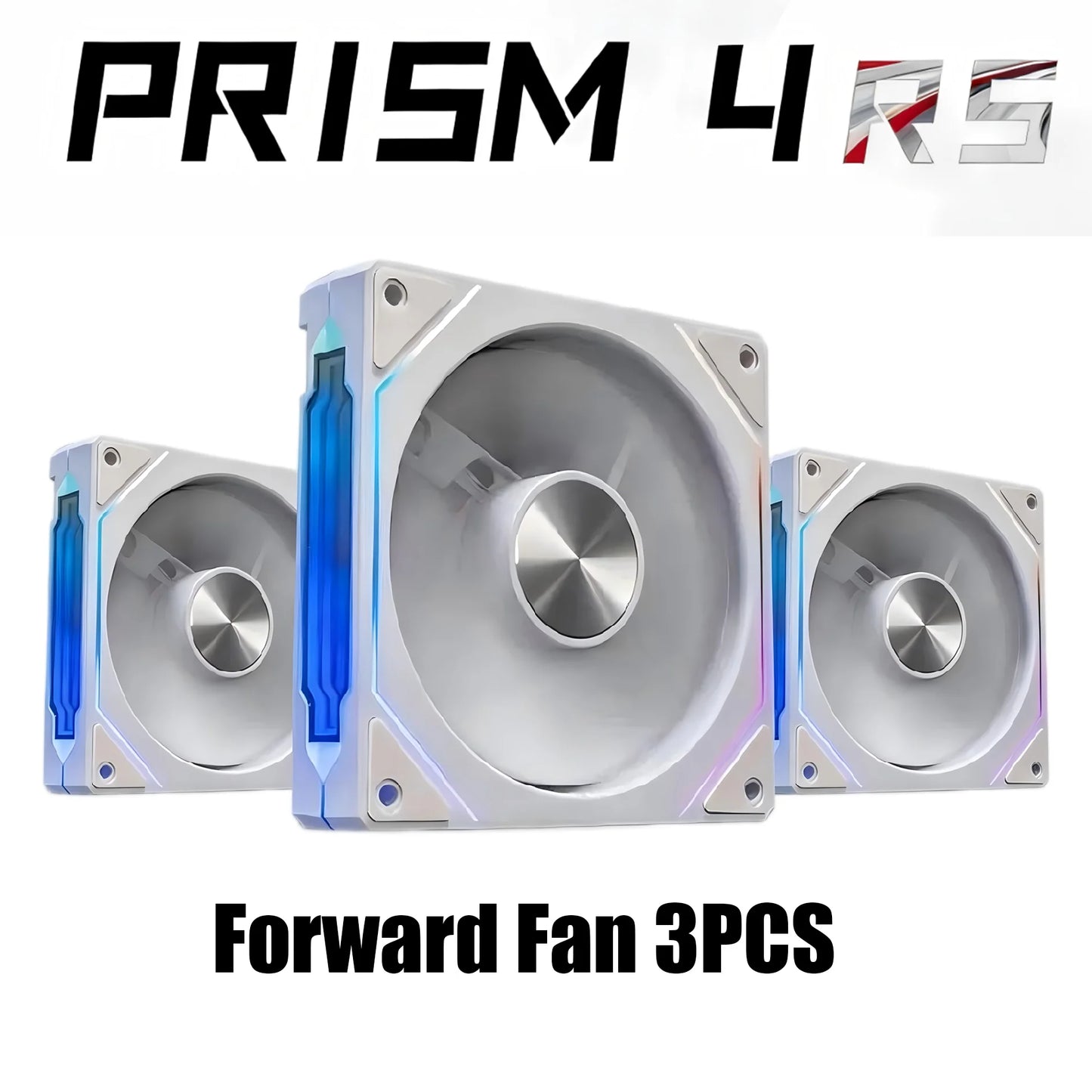 LDPCSJ PRISM 4 RS 12cm ARGB 4 Pin Computer Case Fan Quiet Cooling 12V Large Air Volume 800-1600RPM for Desktop Gaming PC Build