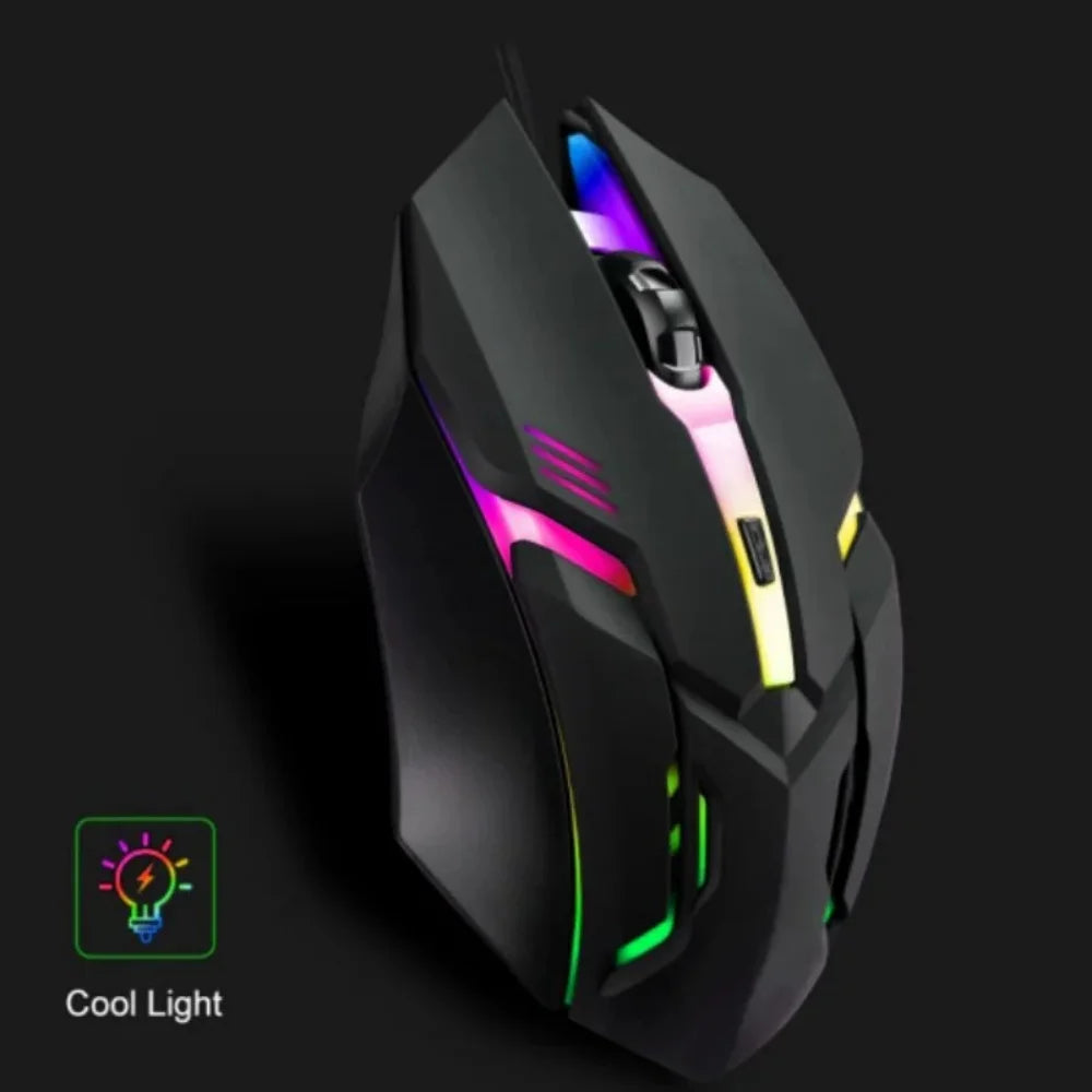USB RGB Breathing Light Effect Gaming Mouse Wired Mouse Mice Professional Optical Wired Mouse For Computer Laptop PC Home Office