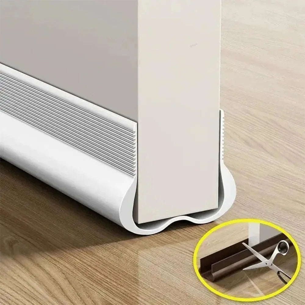 PVC Flexible Door Bottom Sealing Strip Weatherproof Draft Stopper Gasket Window Insulation Guard for Home Draft Prevention