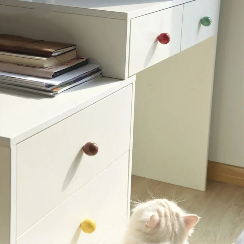 Handles Drawer Cabinet Furniture Kitchen Handles for Cabinet Knob Door Drawer Knob Colour Ceramics Rotundity Single Hole