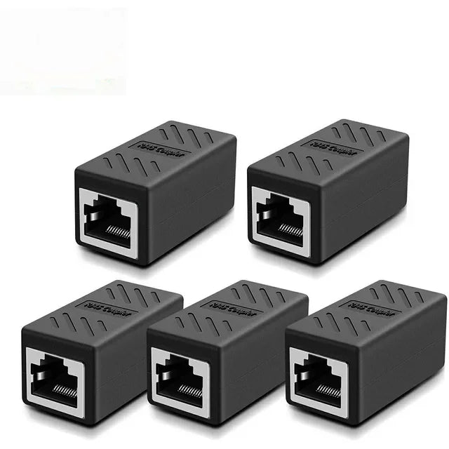 Ethernet Cable Extender, RJ45 Cat 5 Cat 6 Cat6a Coupler, Extender Connector - Ethernet Coupler Female to Female
