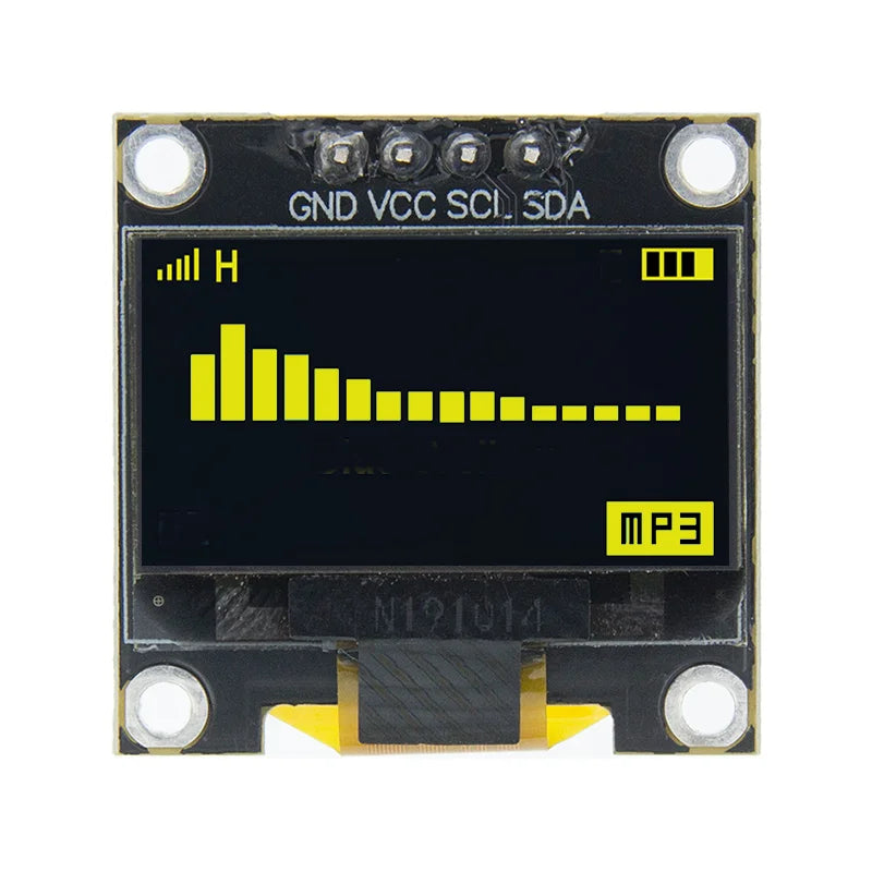 0.96 inch IIC Serial 4pin White/Blue/Yellow Blue/Yellow OLED Display Module 128X64 12864 LCD Screen Board for arduino oled