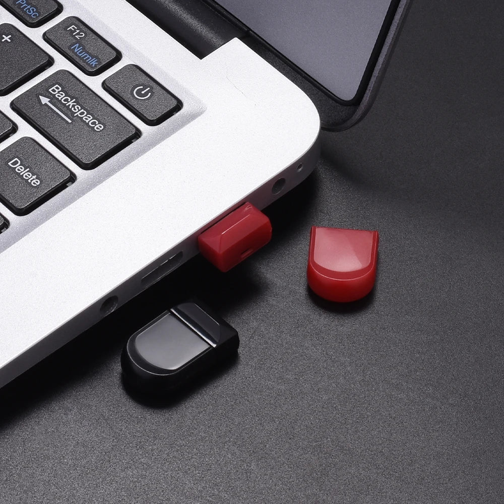 Black Mini Pen Drive 128GB High Speed Memory Stick Pen drive 64GB USB 2.0 Oval Flash Drive Convenient Business Gifts Key Chain