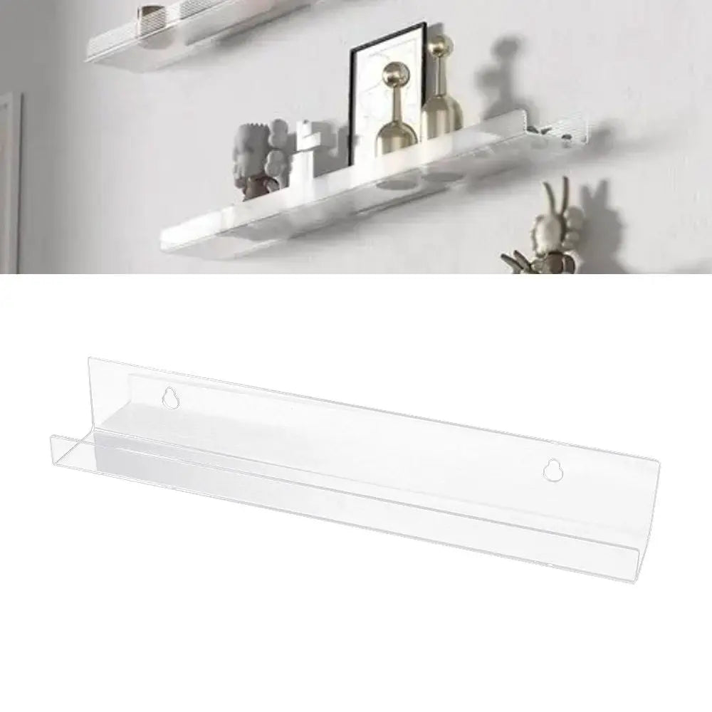 4"/12"/15" Vinyl Record Shelf Wall Mount Clear Lightweight Floating Shelves for Books Wall Decor Acrylic Magazine Rack Picture