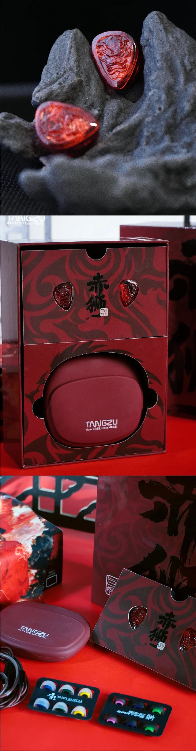 TANGZU WANER 2 Red Lion Bass Edition Dynamic Driver In-ear Earphones High-Quality Sound Comfortable Wearing Wired Earbuds
