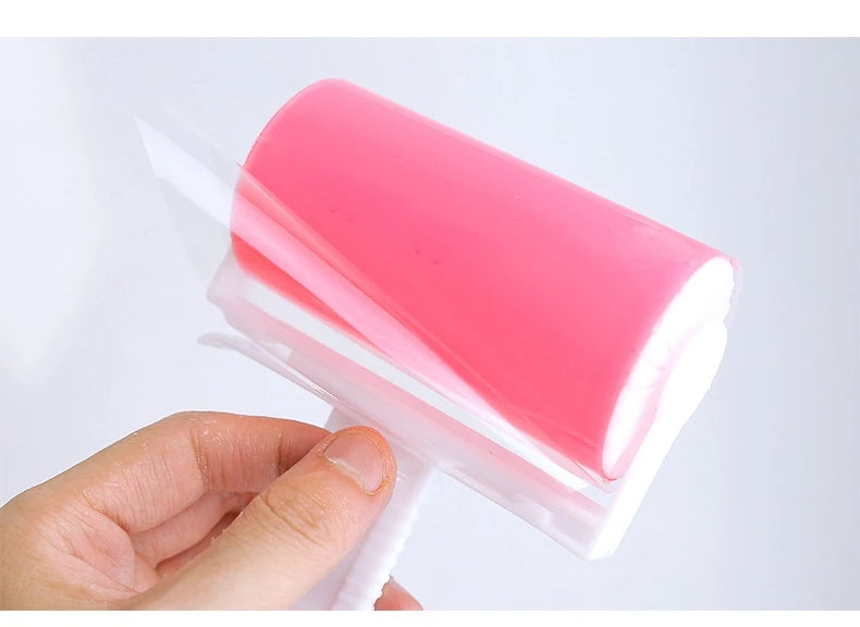Washable Clothes Hair Sticky Roller Reusable Portable Home Clean Pet Hair Remover Sticky Roller Carpet Bed Sofa Dust Collector
