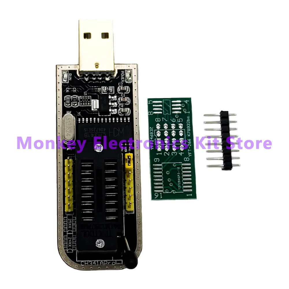 CH341A/B Programmer adapter+SOP8 clip+SOIC8 adapter with cable+1.8V adapter CH341A EEPROM Flash BIOS USB programmer ZIF adapter