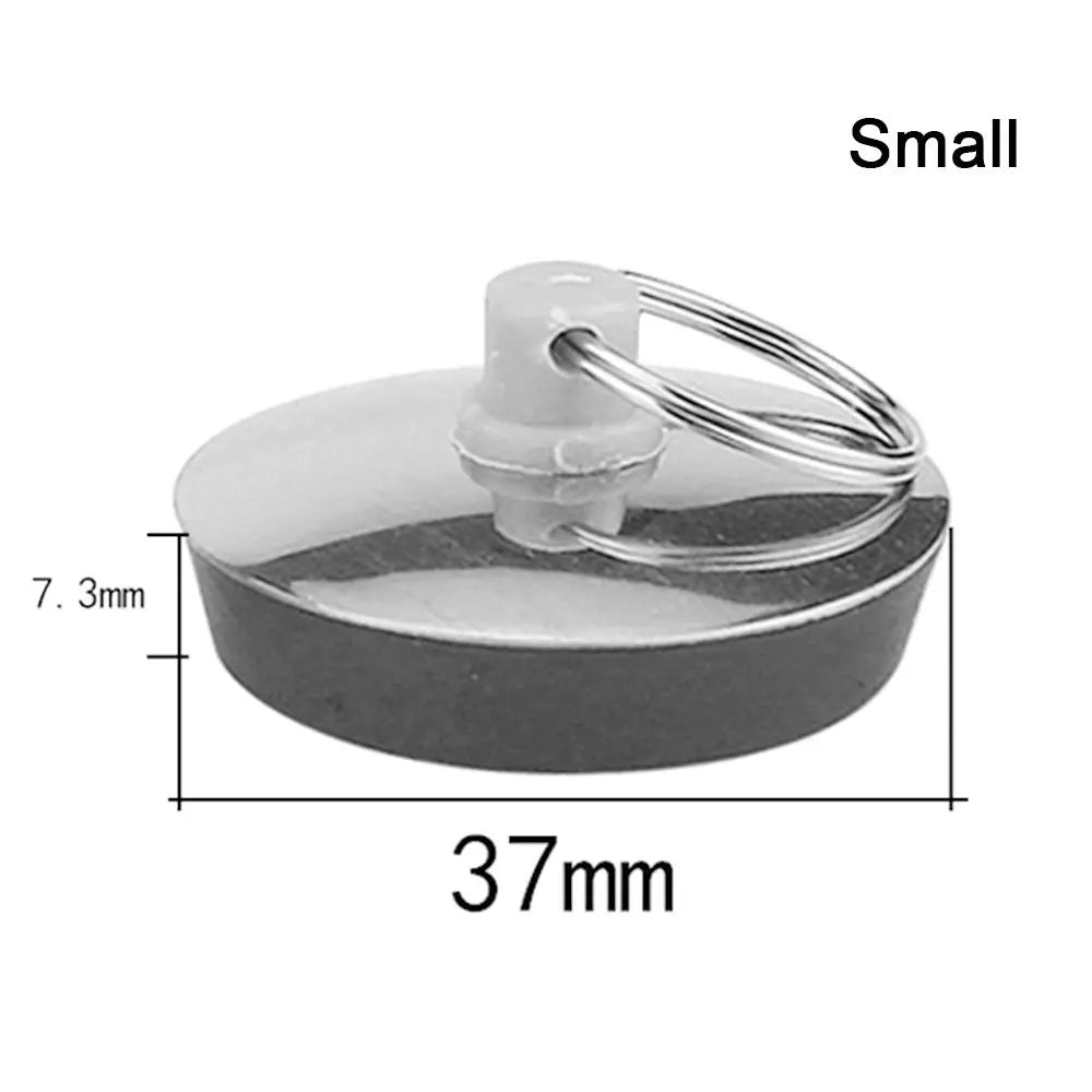 37/45.7/55.7mm Dia Bath Plug Stainless Steel Rubber Drain Stopper for Bathtub Washbasin Sink Kitchen Bathroom Accessories