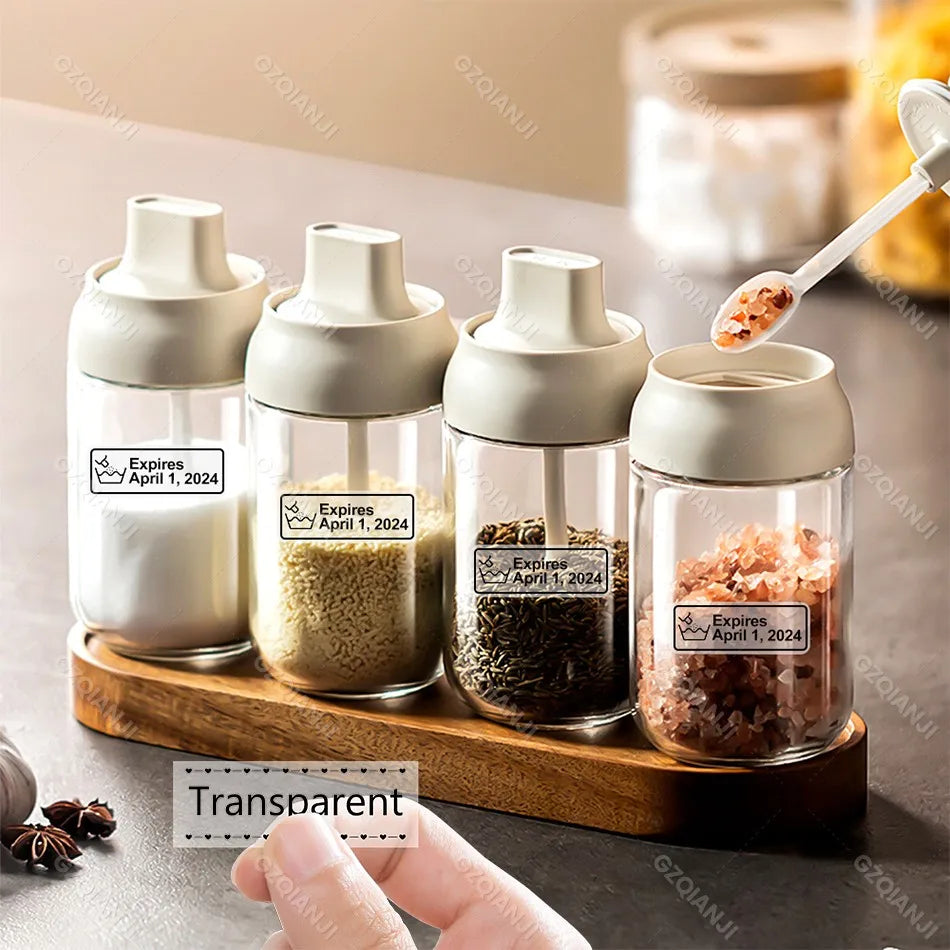 Portable Mini Labeling Printer Marklife P12 Thermal Adhesive Sticker Pocket Label Maker or 1Roll Spacer/Continues Label Paper