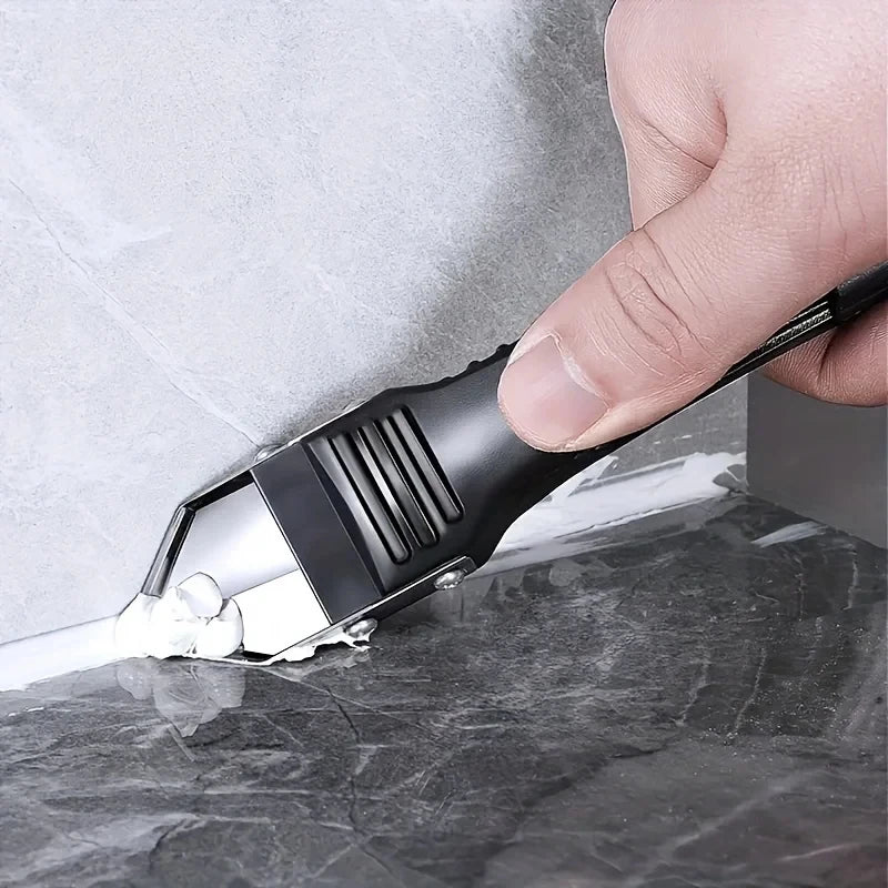 Silicone Scraper Squeegee Glue Remover Knife Caulking Angle Beauty Crack Trowel Tool Grout Scraper Kit 5in1 Multifunctional Home