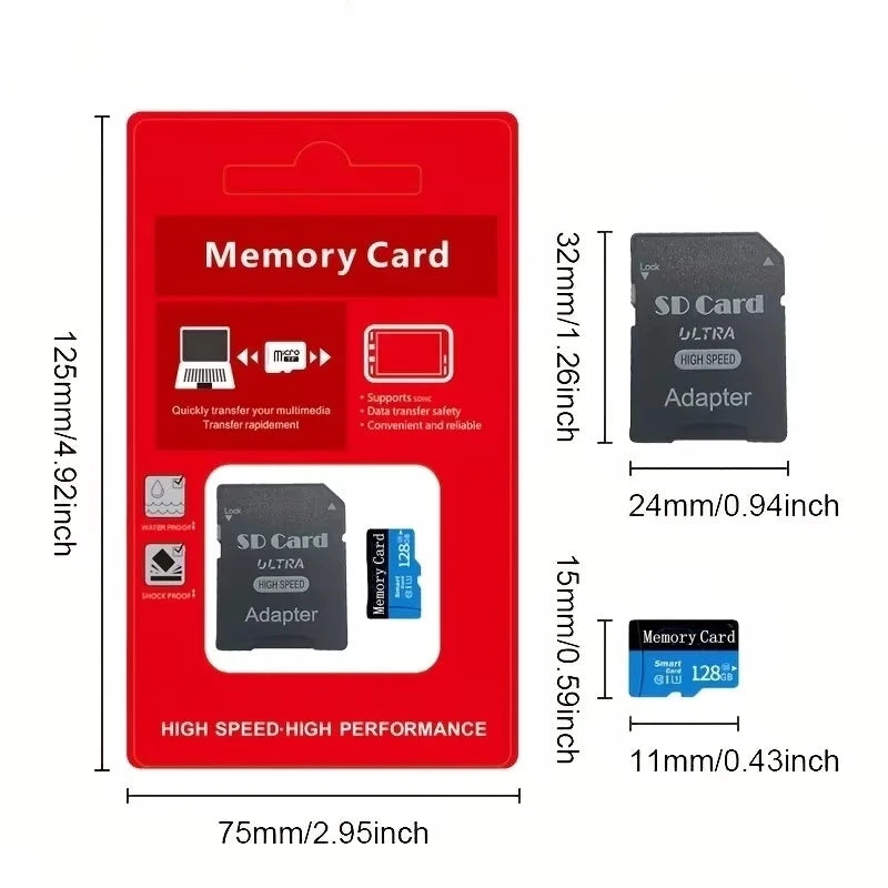 Micro Memory SD Card 128GB 32GB 64GB SD Card SD/TF Flash Card 32 64 128GB Class 10 Memory Card For Phone