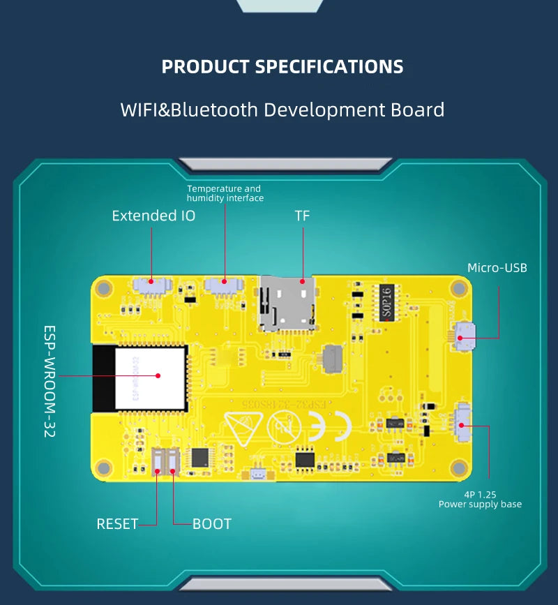 ESP32 LVGL WIFI&Bluetooth Development Board 2.8 " 240*320 Smart Display Screen 2.8inch LCD TFT Module With Touch