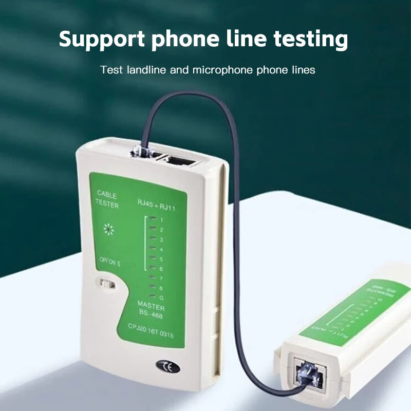 Shielded UTP STP Network Ethernet Cable Tester Comprehensive Telephone Line Connectivity Check Tool for IT Networking