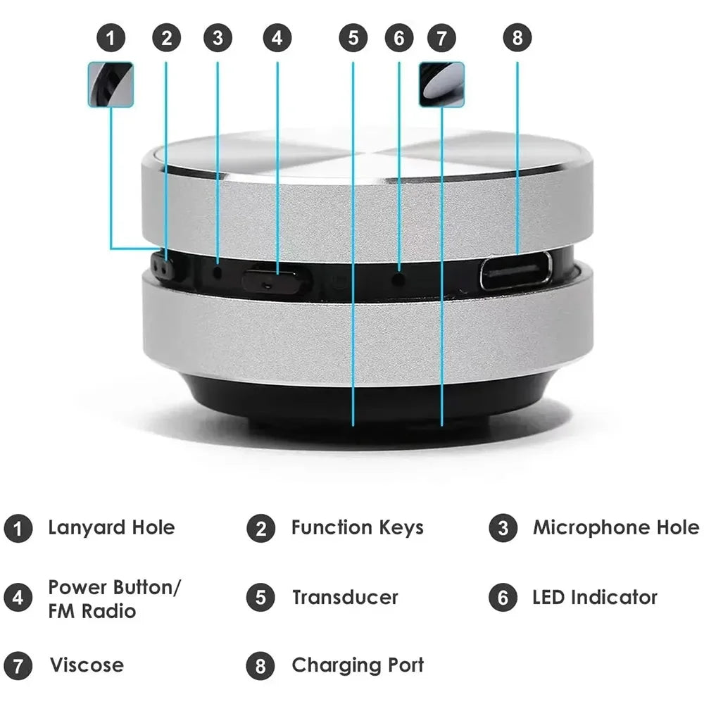 2026 New Bone Conduction Speaker Bluetooth-Compatible TWS Wireless Stereo Sound Hummingbird Speaker With FM Radio Dropshipping