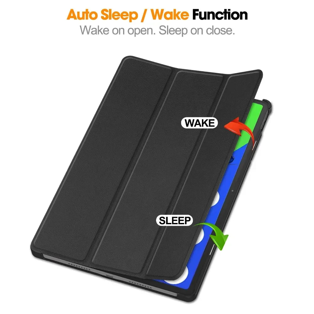 For Xiaoxin Pad Pro 12.7 2025 Tri-Folding Stand Smart Tablet Case for Lenovo XiaoxinPad Xiaoxin Pad Pro 12.7 2025 Cover funda
