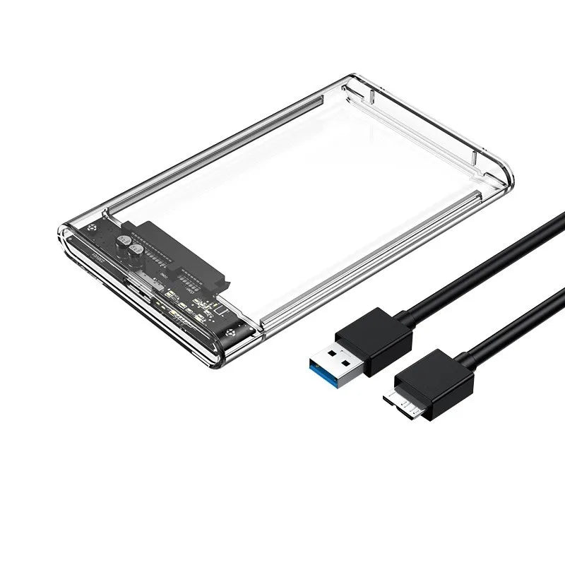 USB 3.0 HDD Enclosure 2.5" SATA HDD SSD External Hard Drive Case 5Gbps High Speed External Hard Drive Disk Box for PC Laptop