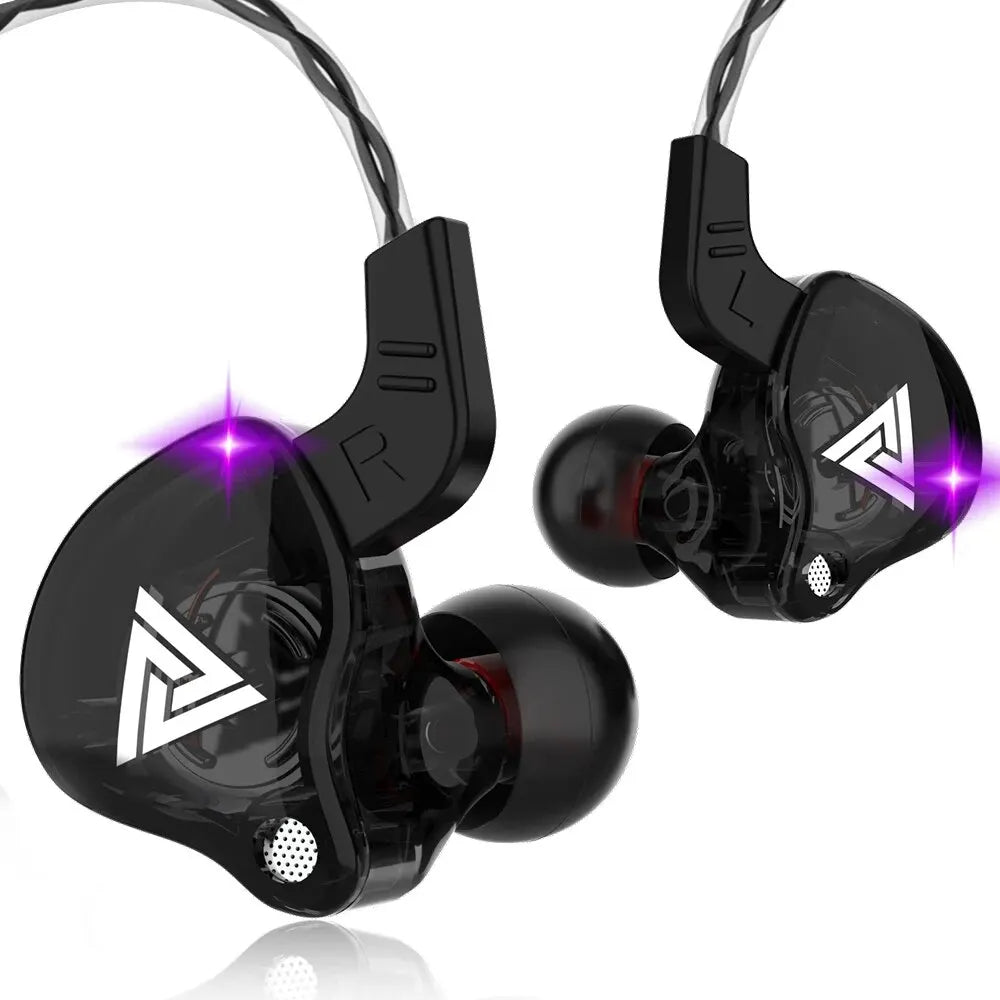AK6 Gaming Earbuds with Mic Universal 3.5mm Jack HiFi Sport Headphones in Ear Earphones for Running Stereo Bass Music Headset