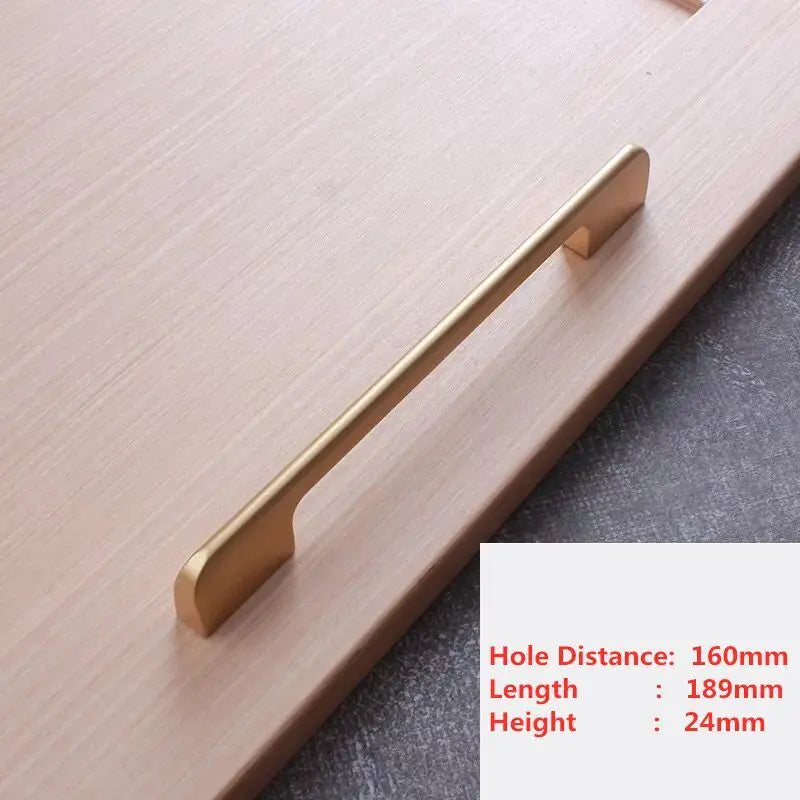 Handles Drawer Cabinet Furniture Kitchen Handles for Cabinet Knob Door Drawer Furniture Kitchen Knob Golden Simplicity Hardware