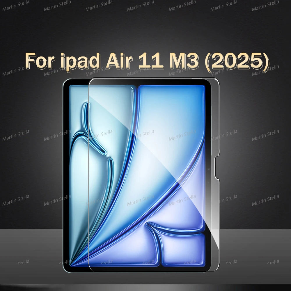 2Pcs Tempered Glass Screen Protector For ipad Pro Air 13 11 2024 M4 M2 Air 5 4 Pro 12.9 11 M3 M5 2025 2026 Film