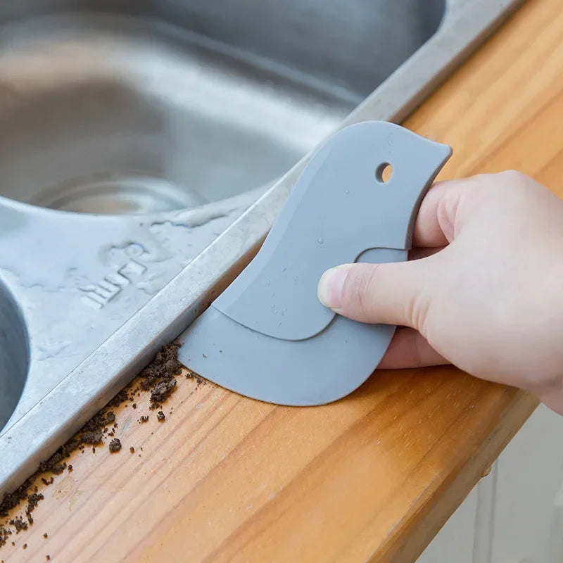 Penguin Soft Scraper Multifunctional Oil Scraper Kitchen Baking Tool Stove Dirt Remover Oil Scraper Kitchen Cleaning Tool