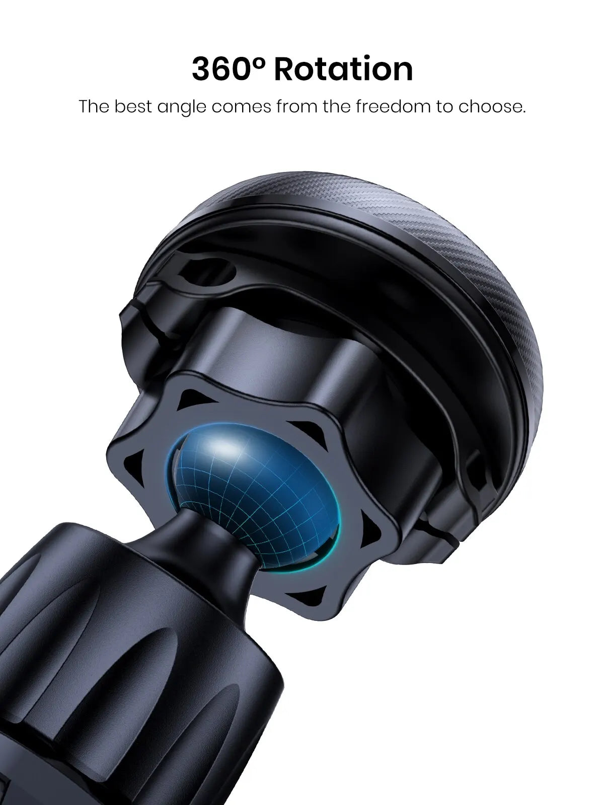 TOPK Magnetic Car Phone Mount - 6 N52 Strong Magnets Air Vent Holder,360°Rotation Universalfor iPhone17 & All Mobile Phones