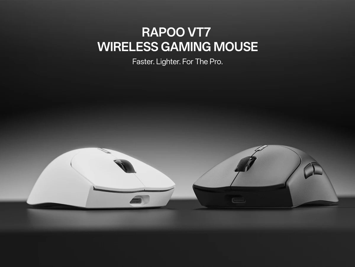 Rapoo VT7 MAX /VT7 Wireless Gaming Mouse True 8K Wireless Polling Rate 53g Lightweight Up to 750Hr Battery Life