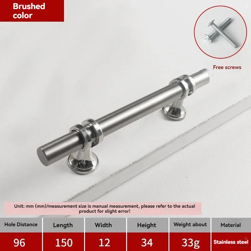Handles Drawer Cabinet Furniture Kitchen Handles for Cabinet Knob Door Drawer Furniture Kitchen Knob Modern Simple Golden Silver