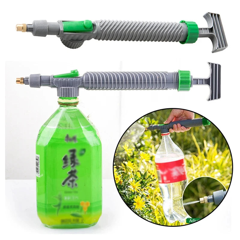 High Pressure Adjustable Bottle Cap Sprayer Nozzle, Portable Garden & Farm Water Spray Tool
