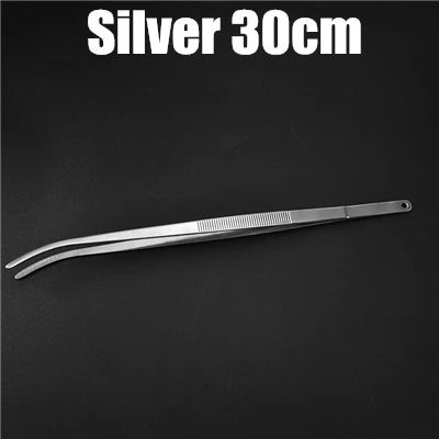 Stainless Steel Kitchen & Bar Tweezer Food Tongs Kitchen Cooking Medical Tweezer Copper/Gold/Black Plated