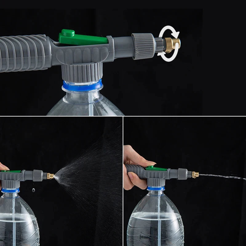 High Pressure Adjustable Bottle Cap Sprayer Nozzle, Portable Garden & Farm Water Spray Tool