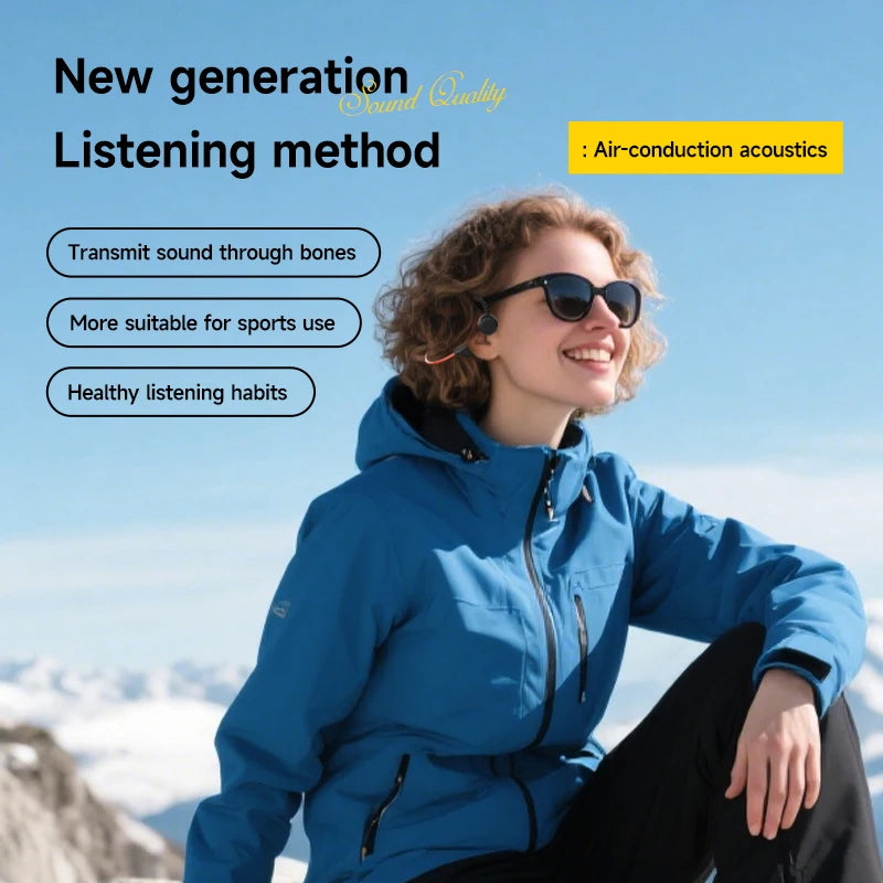 Lenovo Bone Conduction Headset Bluetooth 5.4 With Mic Waterproof Exercise Fitness Wireless Swimming Sports Headphone New 2026