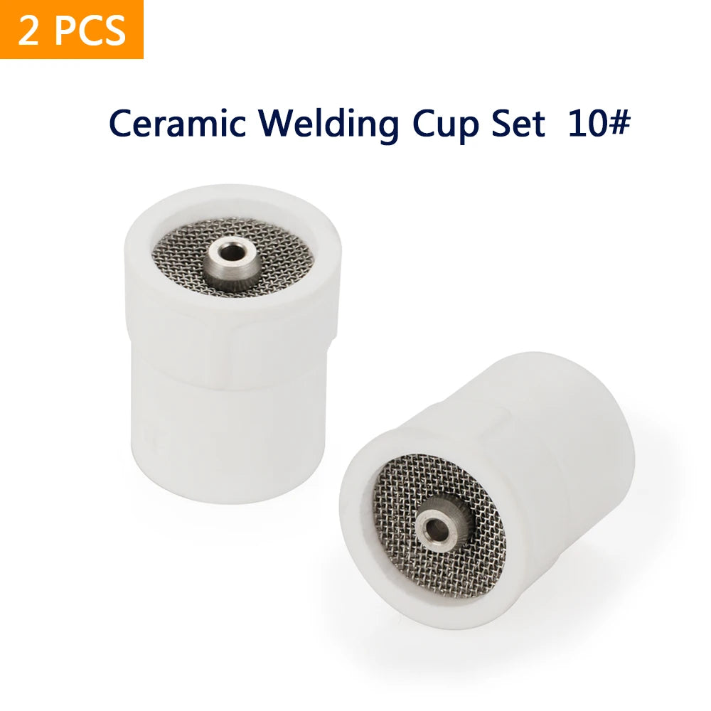 10# 12# 14# 16# 24# White Ceramic Nozzle Alumina Cup For WP9/20/17/18/26 Tig Welding Torch #10 Ceramic White TIG Welding Cup