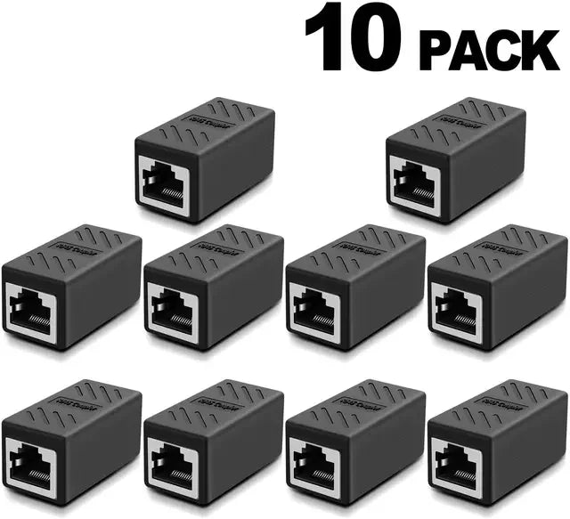 Ethernet Cable Extender, RJ45 Cat 5 Cat 6 Cat6a Coupler, Extender Connector - Ethernet Coupler Female to Female