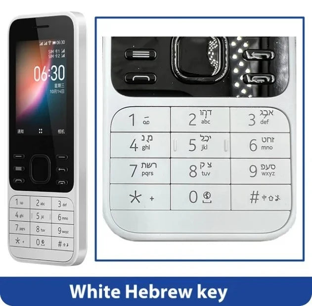 Finland Made 6300 4G mobile phone Feature Phone Dual SIM KaiOS Wifi Multilingual 2.4 Inch FM Radio Bluetooth  used phone