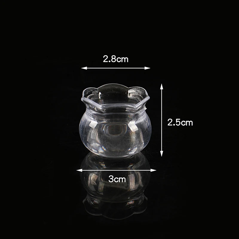 Cute 1/12 Dollhouse Miniature Water Bucket 1:12 Fairy Home Kitchen Pretnd Play Game Accessories 14.8x22.6mm 3.5x3x2.5cm