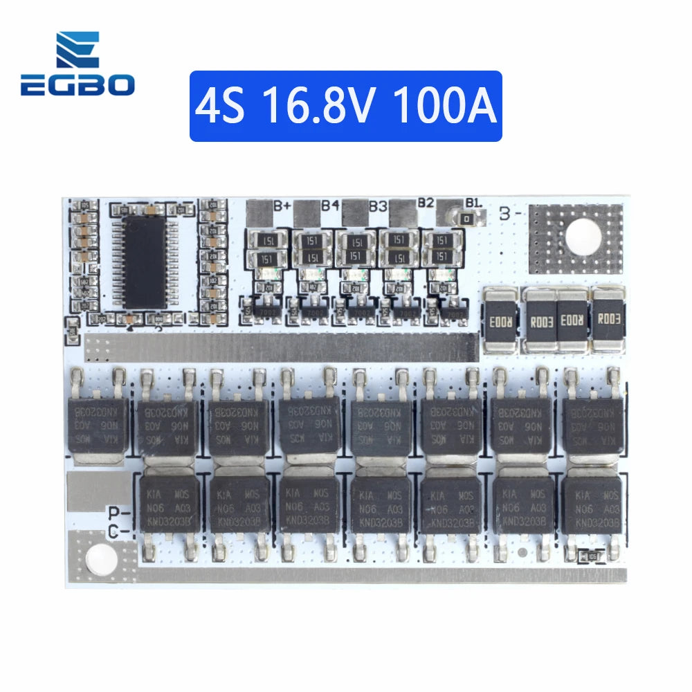 3S/4S/5S Bms 12.6V 16.8V 21V 3.7V 100A Li-ion Lmo Ternary Lithium Battery Protection Circuit Board Li-polymer Balance Charging