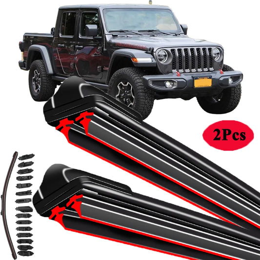 For Jeep Gladiator JT 2019-2024 Car Windshield Wiper Blade Front Windscreen Washer Accessories Window Cleaning Replacement Parts