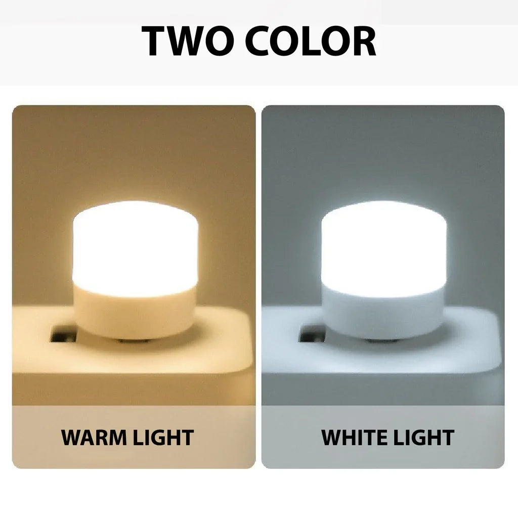 Small USB Night Light Computer Mobile Power Charging Mini Book Lamps LED Light Warm White Eye Protection Reading Light 1/10Pcs
