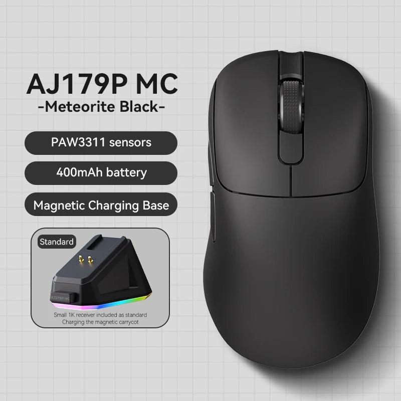 AJAZZ AJ179 Lightweight Wired And Wireless Mouse Ergonomic Macro Gaming Mouse Suitable For Personal Computers And Laptops
