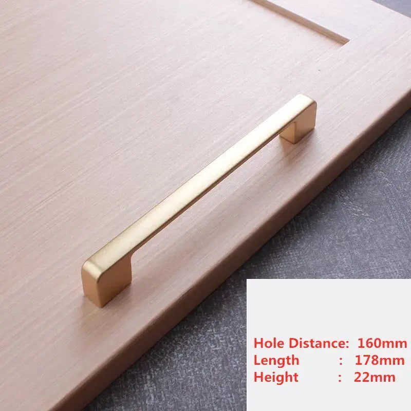 Handles Drawer Cabinet Furniture Kitchen Handles for Cabinet Knob Door Drawer Furniture Kitchen Knob Golden Simplicity Hardware