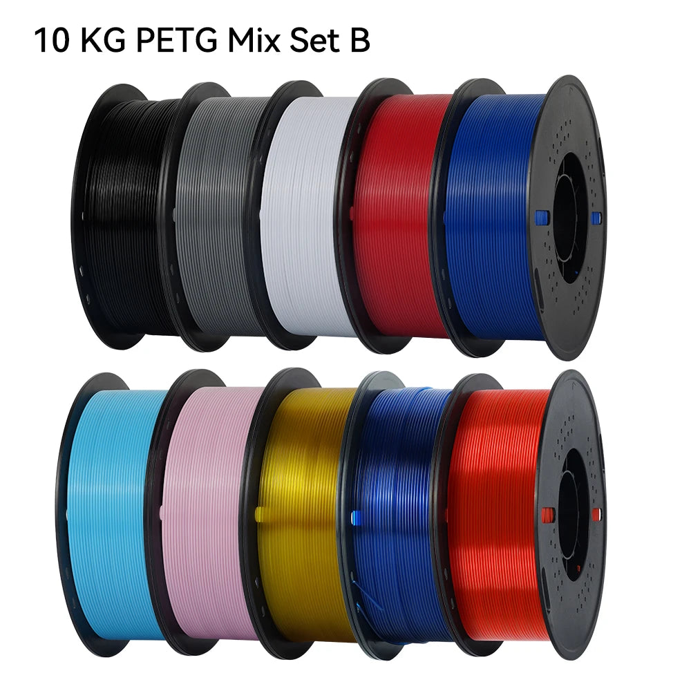 10KG 1.75mm PETG Filament Tangle-Free, High Quality 3D Printing Eco-friendly Plastic Consumables 22LBS, Vacuum Packaging 3D Printing