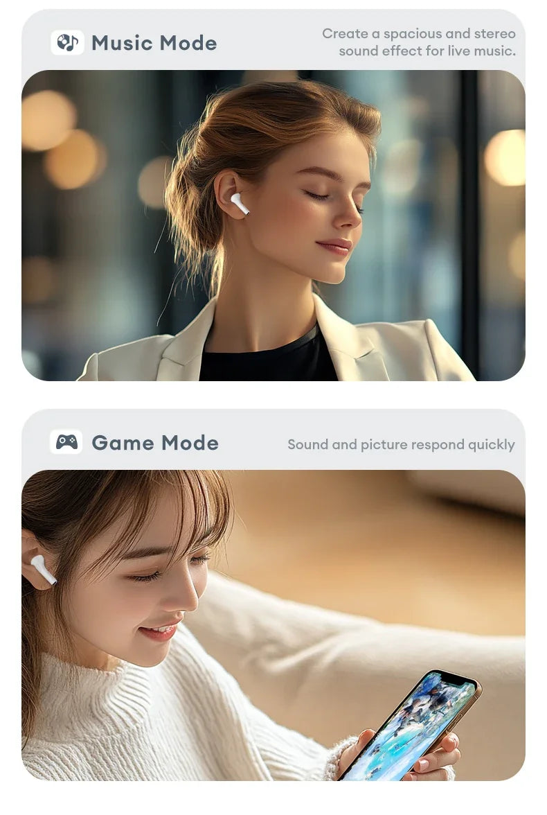 Lenovo LP5 PRO Wireless Bluetooth 5.4 Earphones TWS HiFi Sound Headphones Gaming Sports Earbuds LP5Pro Headset with Mic 2026