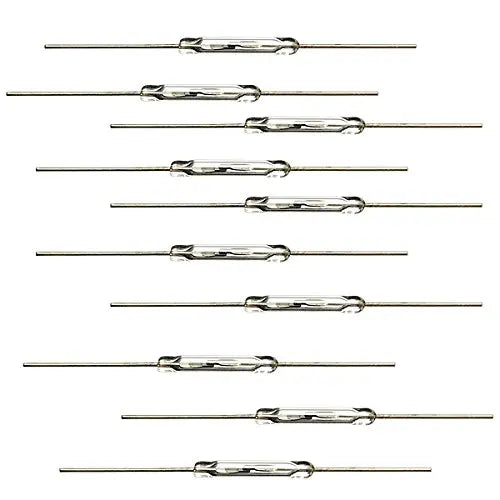 10pcs N/O Reed switch Magnetic Switch 2 * 14mm Normally Open Magnetic Induction switch