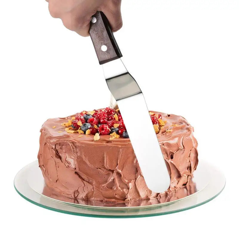 4/6/8/10 Inch Stainless Steel Cake Spatula Butter Cream Icing Frosting Knife Smoother Brush Kitchen Pastry Cake Decoration Tools
