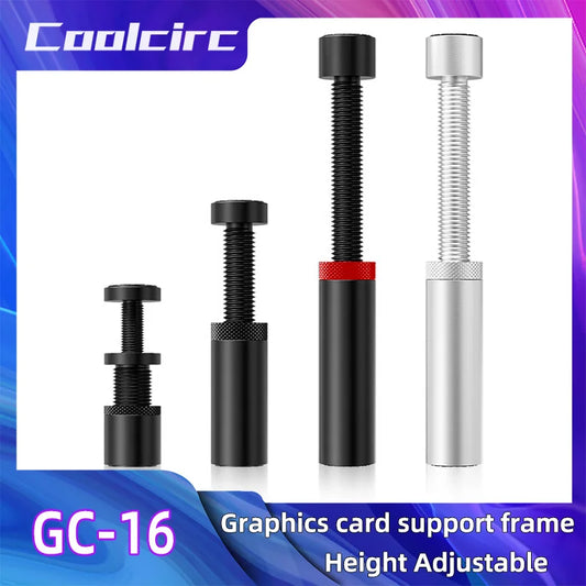 COOLCIRC GC-16 Graphics Card GPU Holder Magnetic Video Card Bracket Vertical Telescopic GPU Stand Support 27-120mm